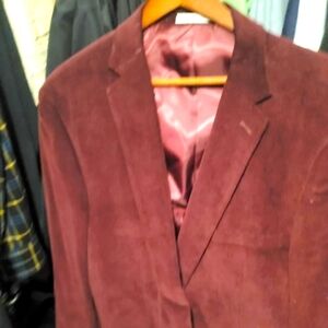 Architect Nice Burgundy Blazer 48L Made In China %100 Cotton